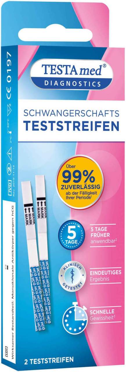 Testamed Schwangerschaftstest 2er 1 Stück