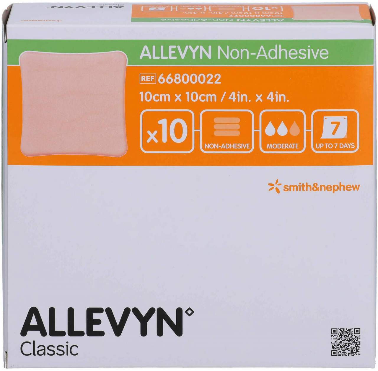 Allevyn Non Adhesive 10x10 cm Wundverband 10 Stück