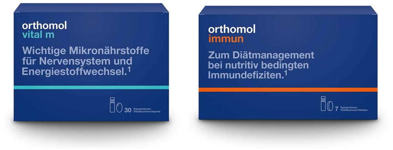 Orthomol Vital M 30 Trinkfläschchen + gratis Orthomol Immun 7 Trinkfläschchen