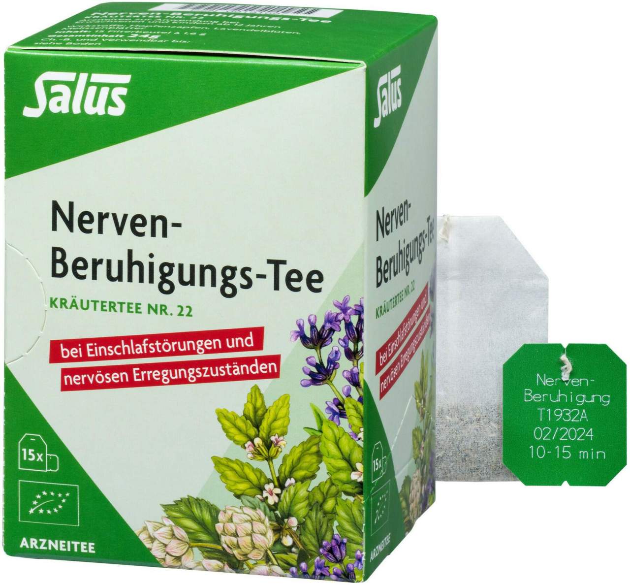 Nerven-Beruhigungstee Bio Salus 15 Filterbeutel