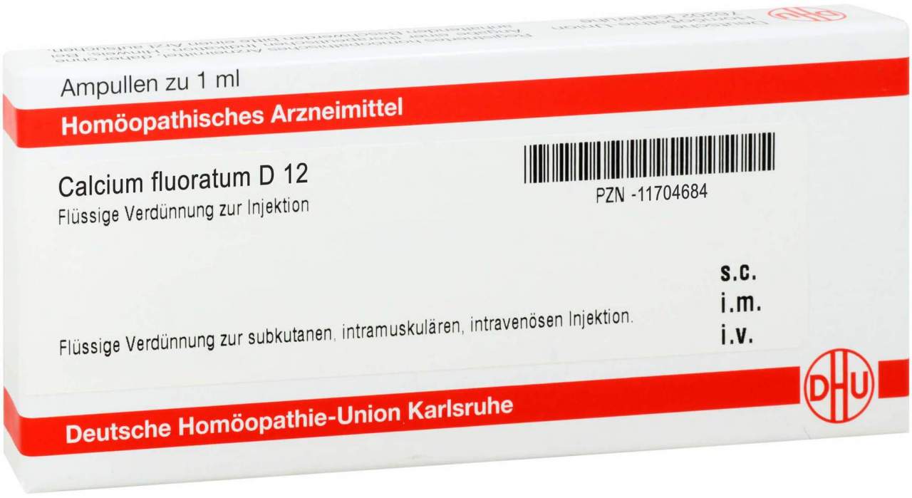 Dhu Calcium Fluoratum D12 8 X 1 ml Ampullen