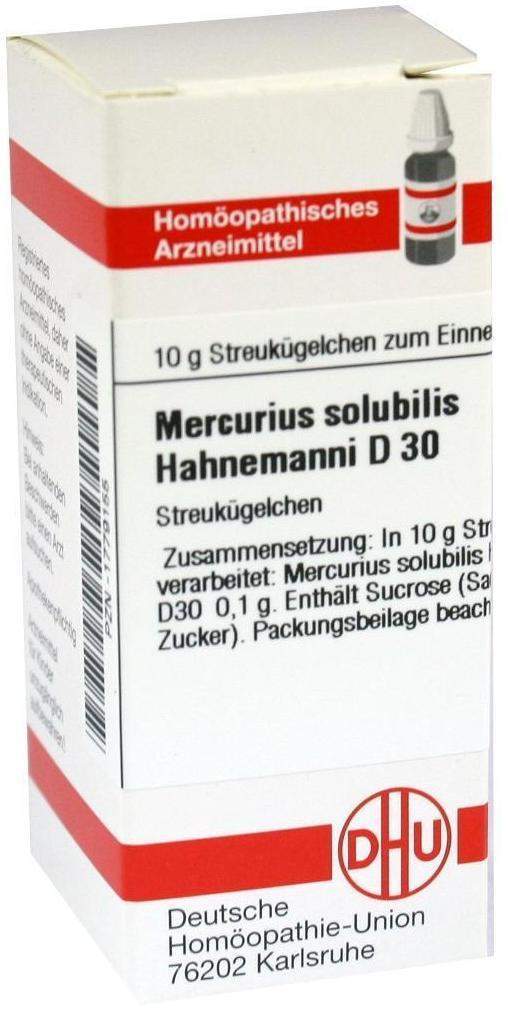 Dhu Mercurius Solubilis Hahnemanni D30 10 G Globuli