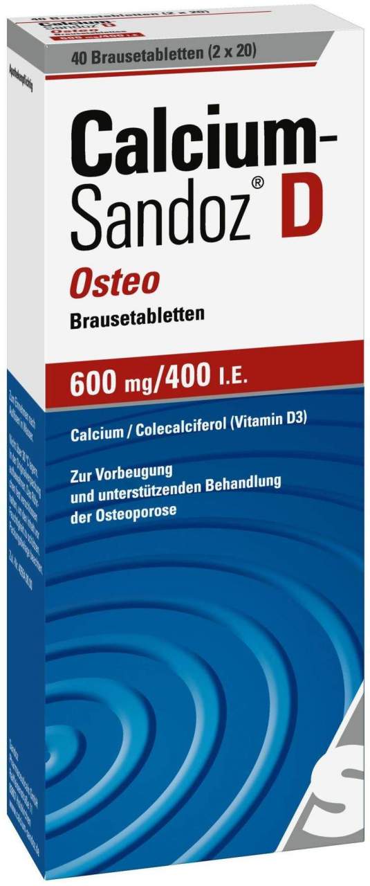 Calcium Sandoz D Osteo 40 Brausetabletten