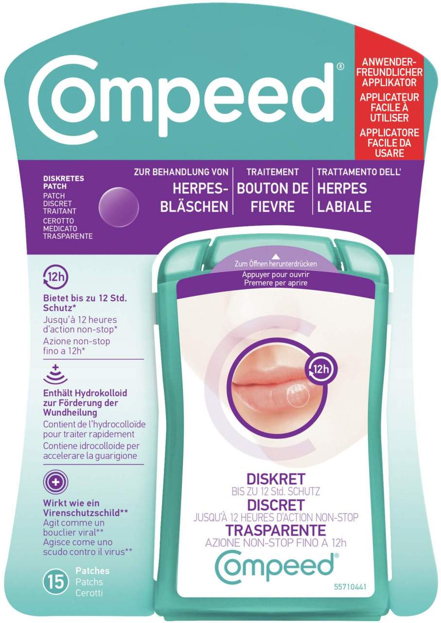 Compeed Herpesbläschen Patch Applikator HRA 15 Stück