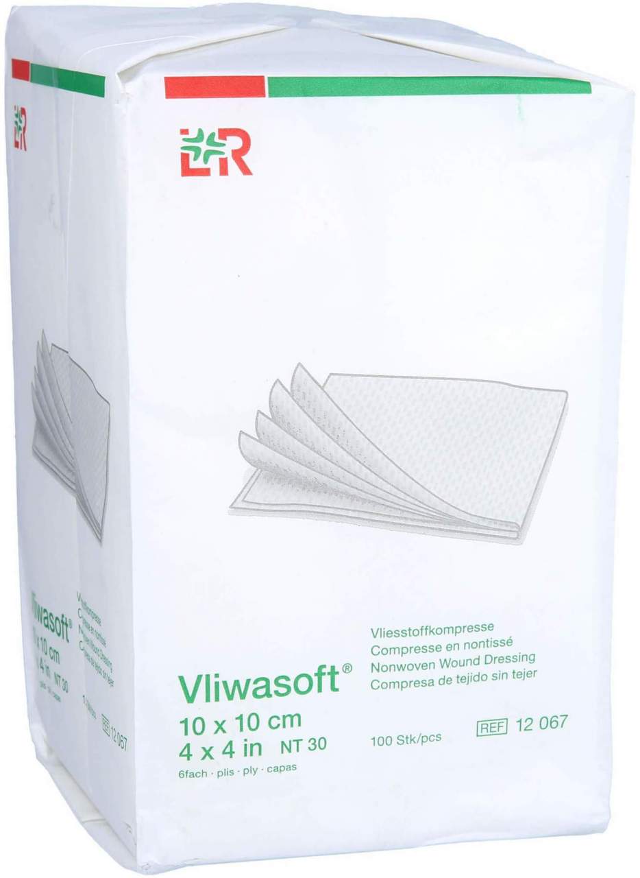 Vliwasoft Vlieskompressen Unsteril 10 X 10 cm 6lagig 100...