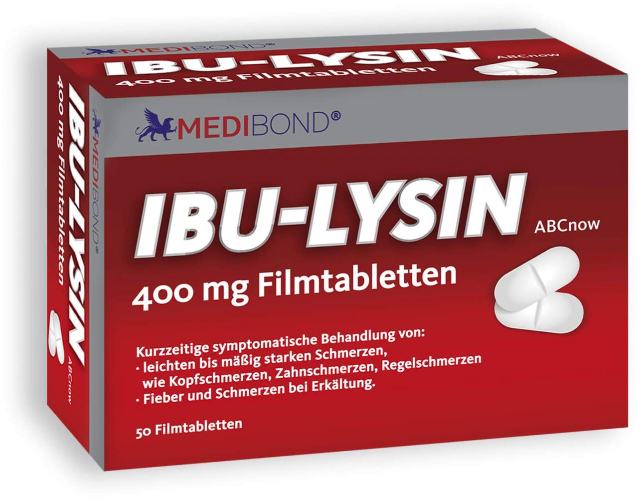 Ibu Lysin Medibond 400 mg 50 Filmtabletten