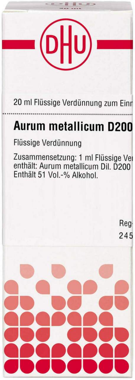 Dhu Aurum Metallicum D200 Dilution 20 ml