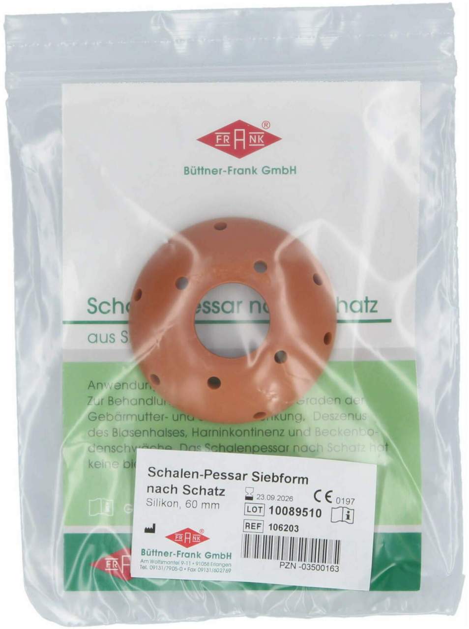 Siebpessar Silikon 60 mm Nach Schatz