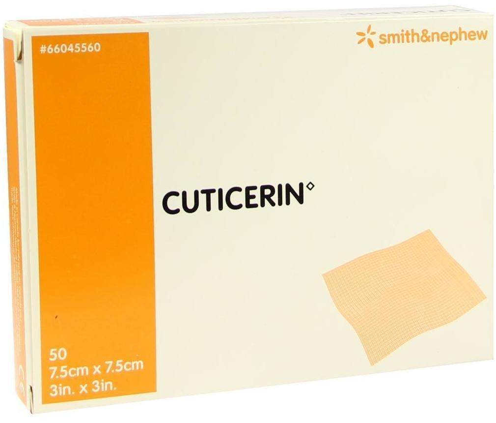 Cuticerin 7,5 X 7,5 cm 50 Gazen Mit Salbenbeschichtung