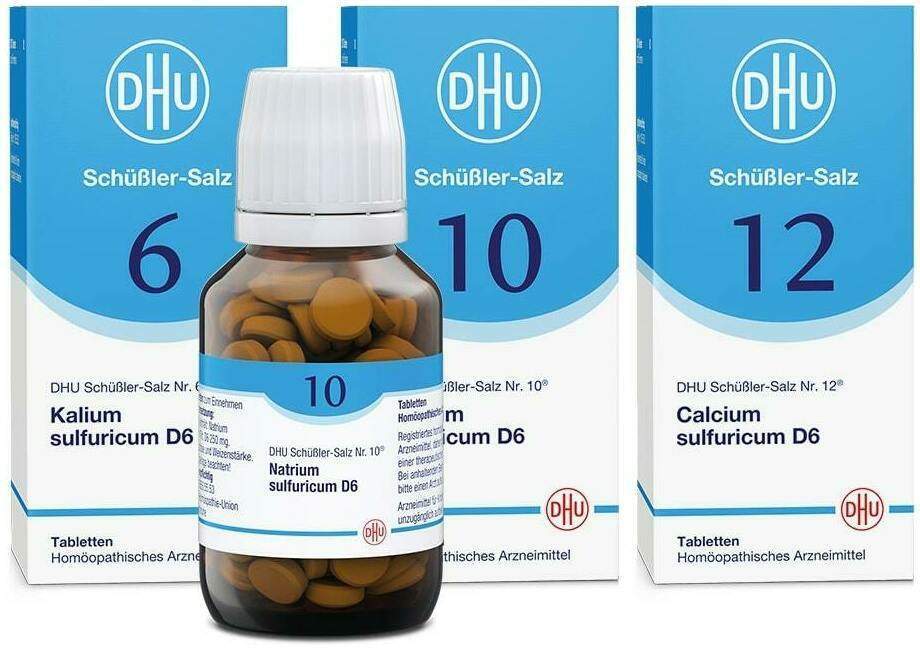 DHU Schüßler-Salze Kur mit dem Mineralsalz der inneren Reinigung Nr. 6+10+12 3 x 200 Tabletten