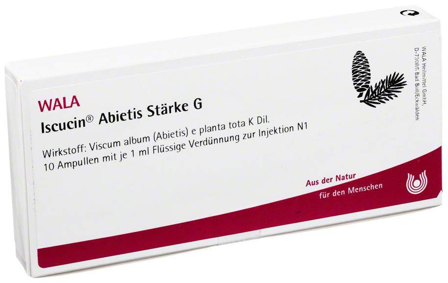 Wala Iscucin Abietis Stärke G 10 X 1 ml Ampullen