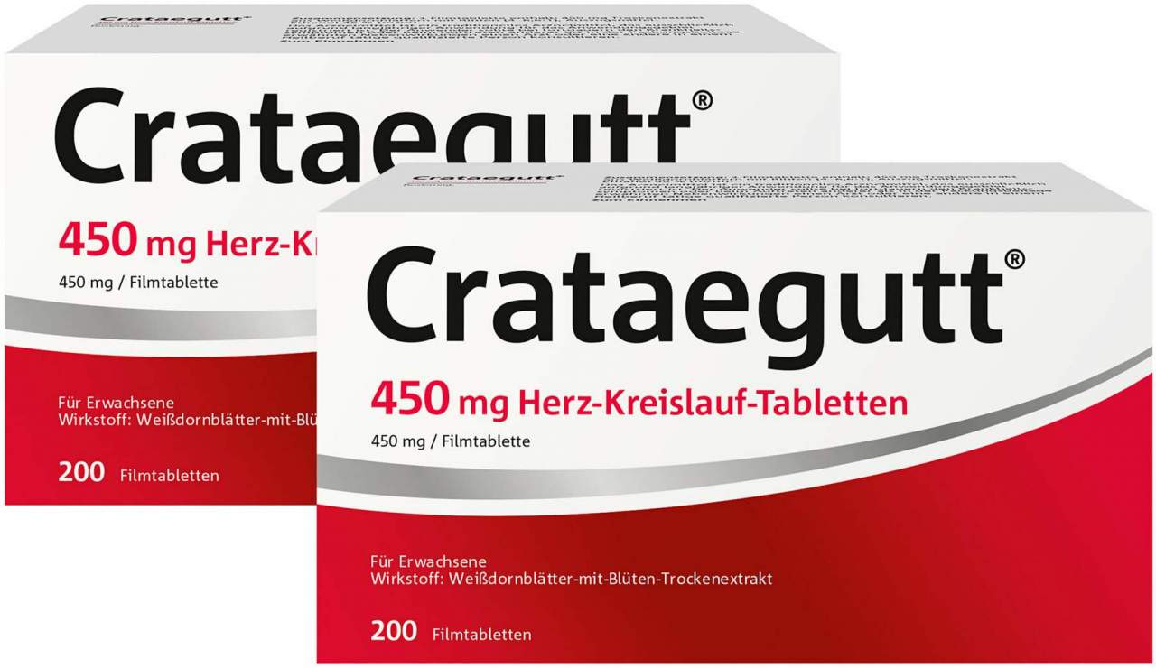 Crataegutt 450 mg Herz-Kreislauf-Tabletten 2 x 200 Stück