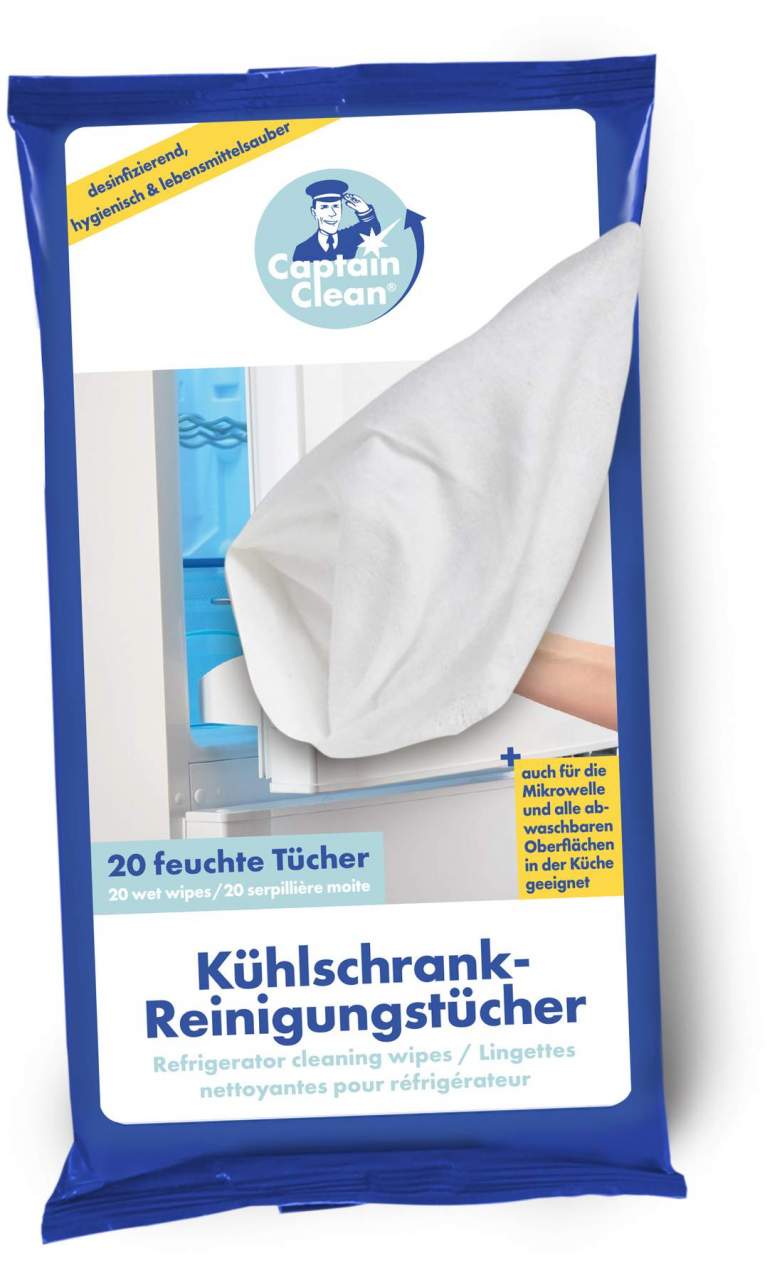 Captain Clean Kühlschrank-Reinigungstücher 20er Set