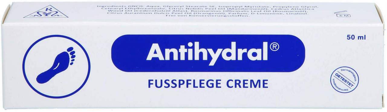 Antihydral Fußpflege Creme 50 ml - Zur Fußflege