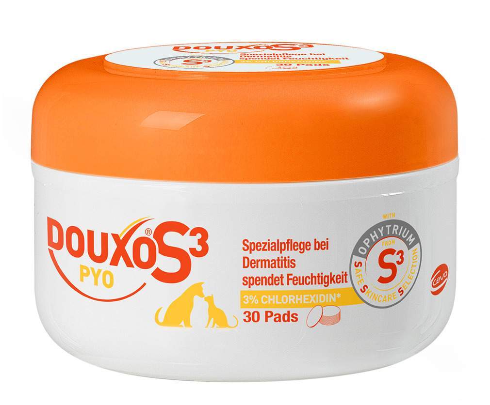 Douxo S3 PYO 30 Pads für Hunde und Katzen