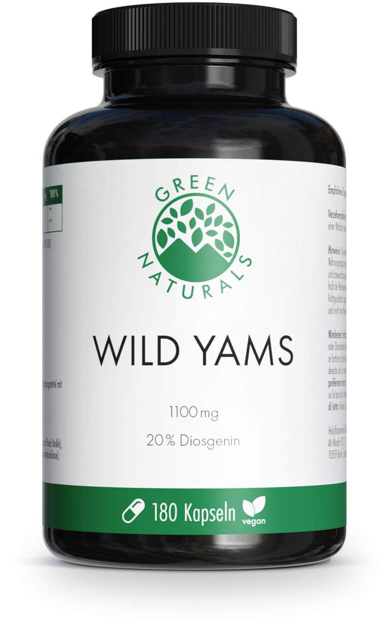 Green Naturals Wild Yams Hochdosiert 180 Kapseln