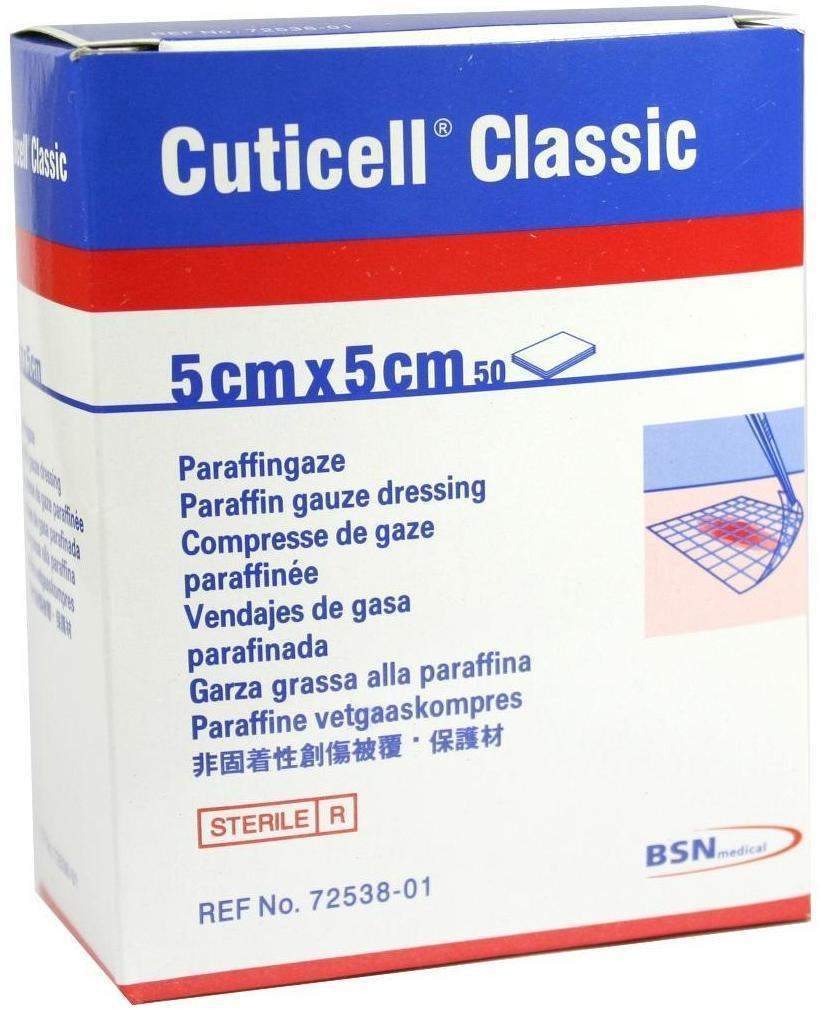 Cuticell Classic Wundgaze 5 X 5 cm 50 Wundgaze