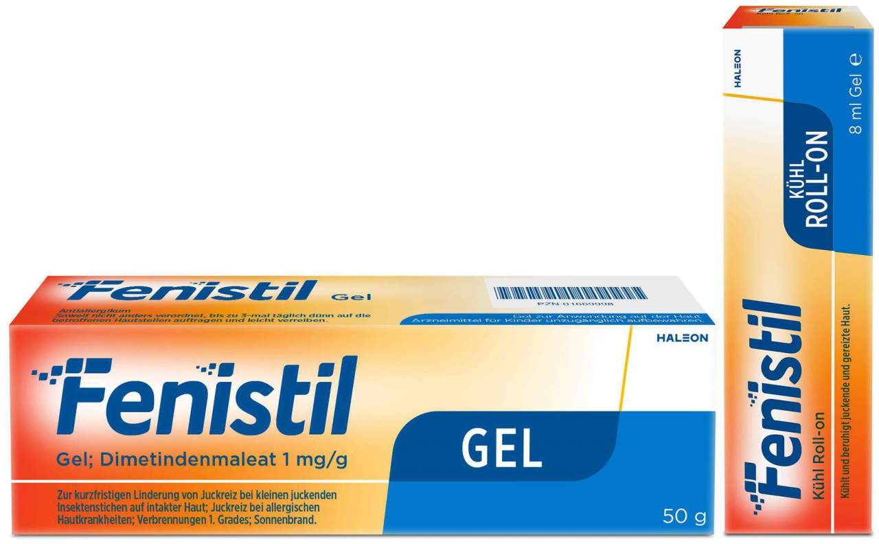 Sparset Allergie Fenistil Gel 50 g & Fenistil Kühl Roll-on 8 ml