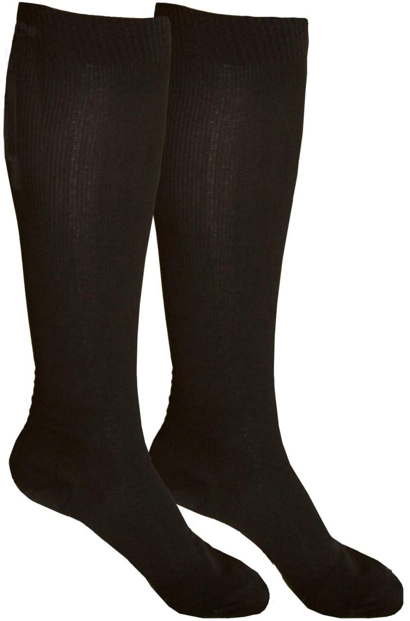 Reisestützstrümpfe XXL Gr. 39-41 schwarz, Doppelpack