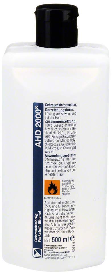 Ahd 2000 500 ml Lösung