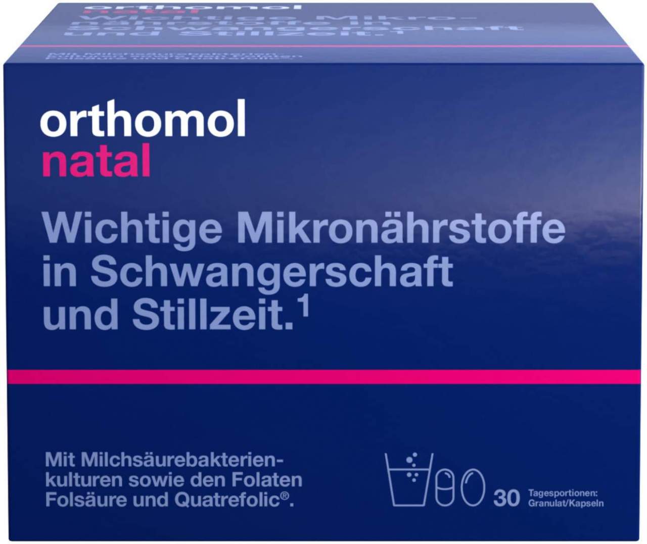 Orthomol Natal Granulat-Kapseln 30 Beutel 1 Kombipackung
