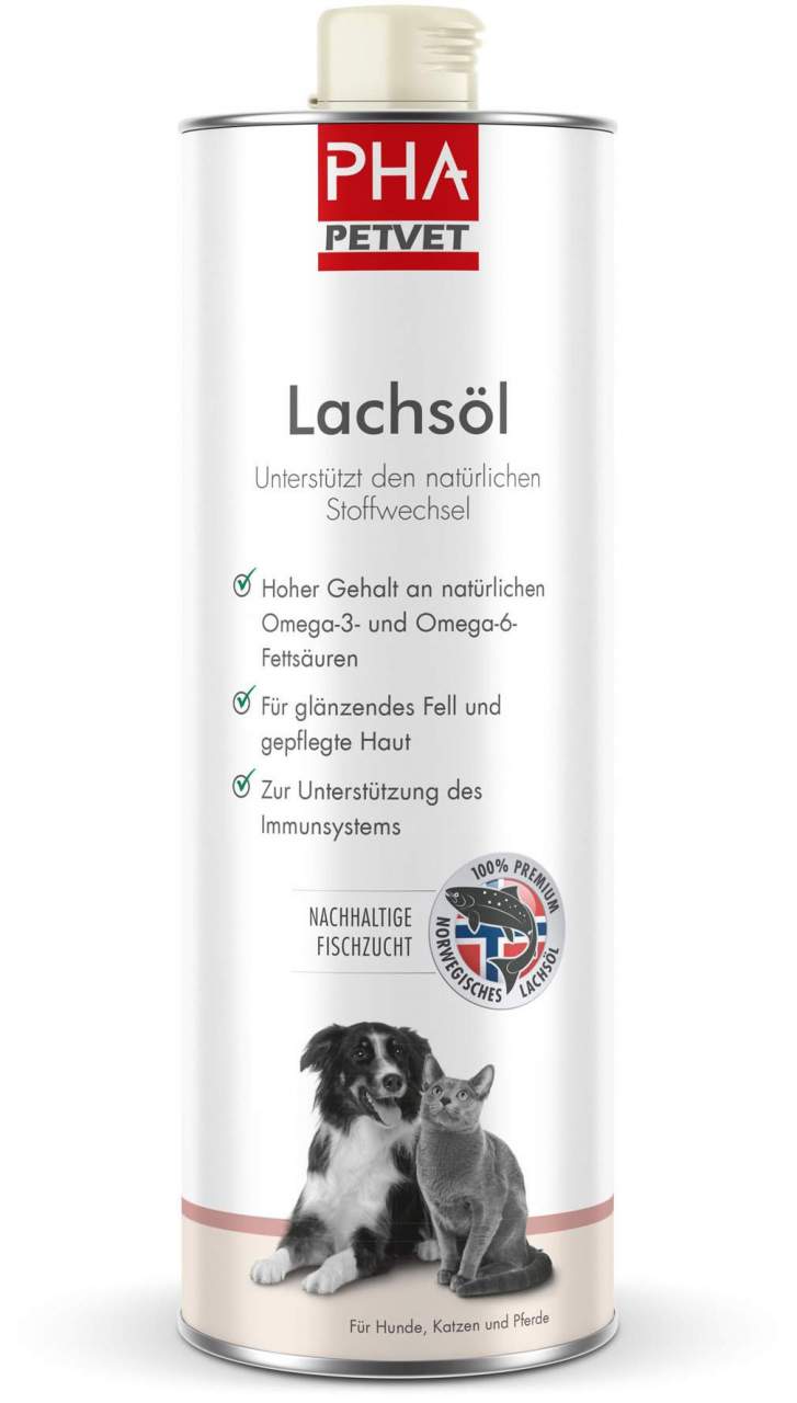 Pha Lachsöl Für Hunde, Katzen und Pferde 1000 ml