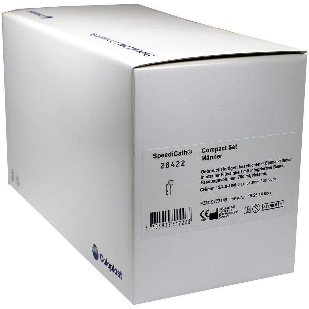 Speedicath Compact Set Nelaton Ch 12 Männer 20 Stück