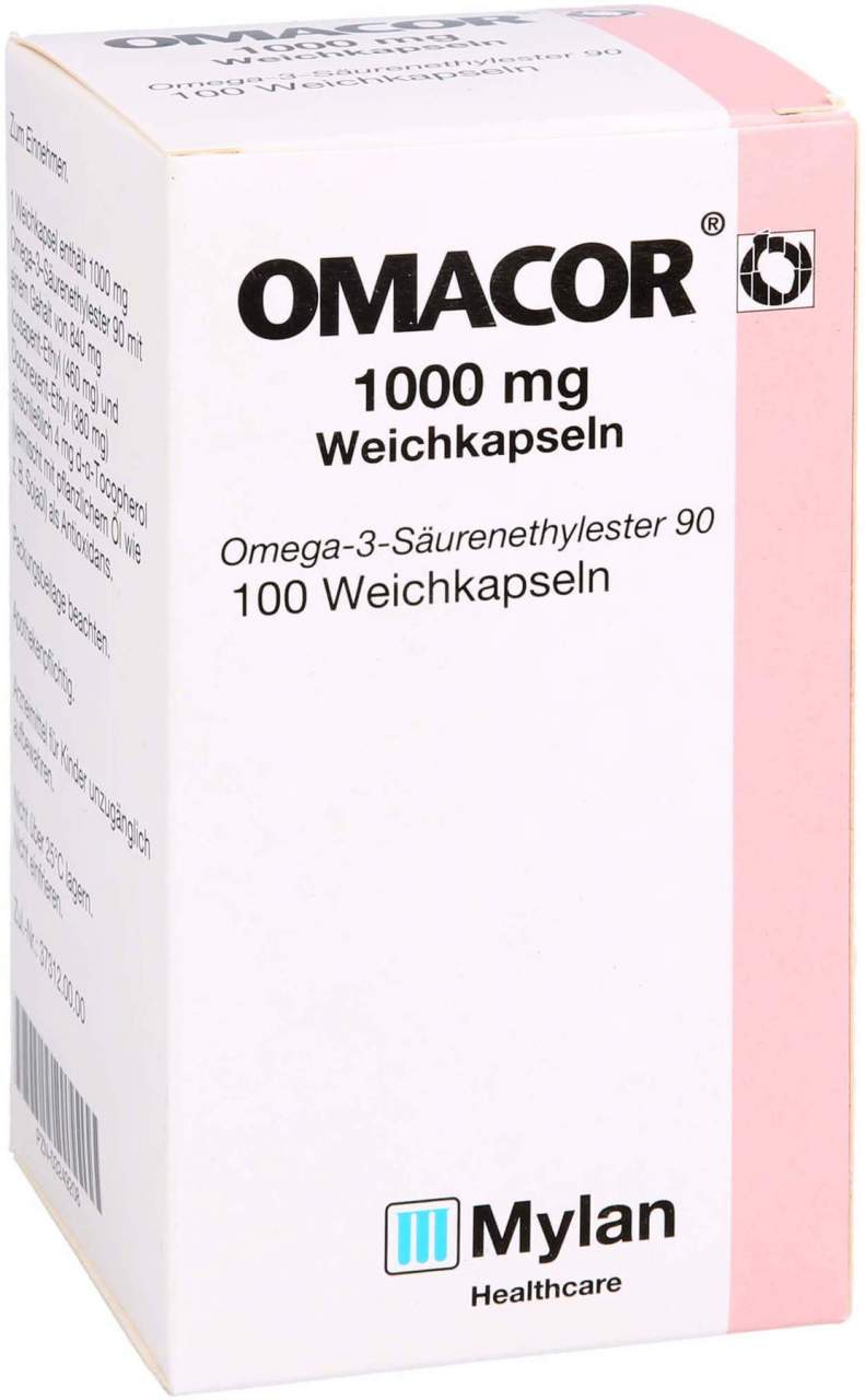 Omacor 1.000 mg Weichkapseln 100 Stück