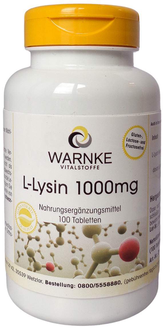 L-Lysin 1000 mg 100 Tabletten
