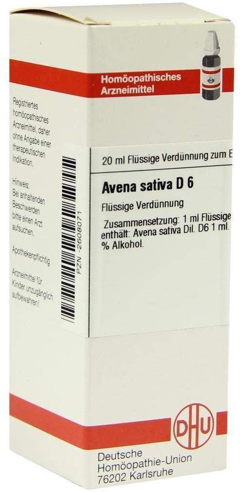 Dhu Avena Sativa D6 Dilution 20 ml