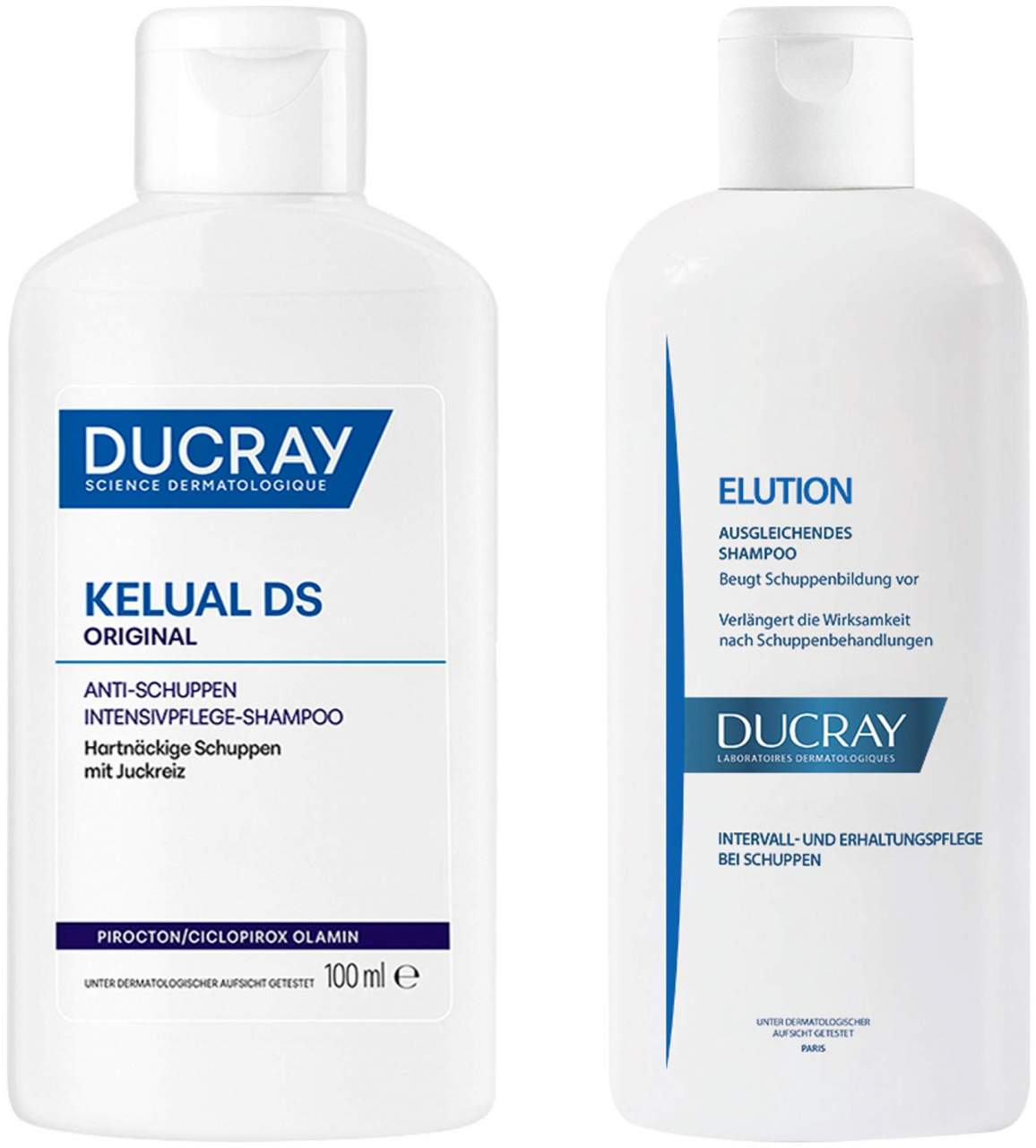 Ducray Kelual DS Anti-Schuppen Shampoo 100 ml + Elution ausgl. Shampoo 100 ml