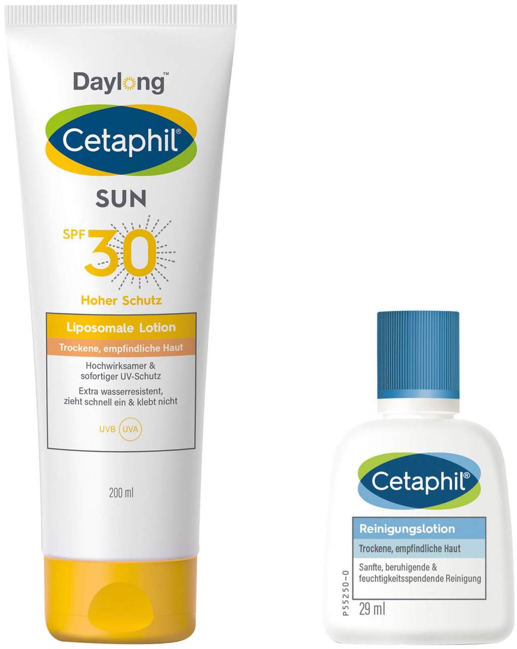 Cetaphil Sun Daylong SPF 30 liposomale Lotion 200 ml + gratis Cetaphil Reinigungslotion 29 ml - Sonnenschutz
