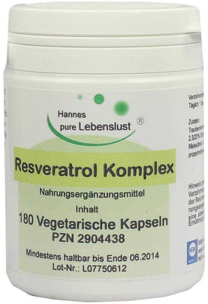 Resveratrol Komplex Vegi 180 Kapseln
