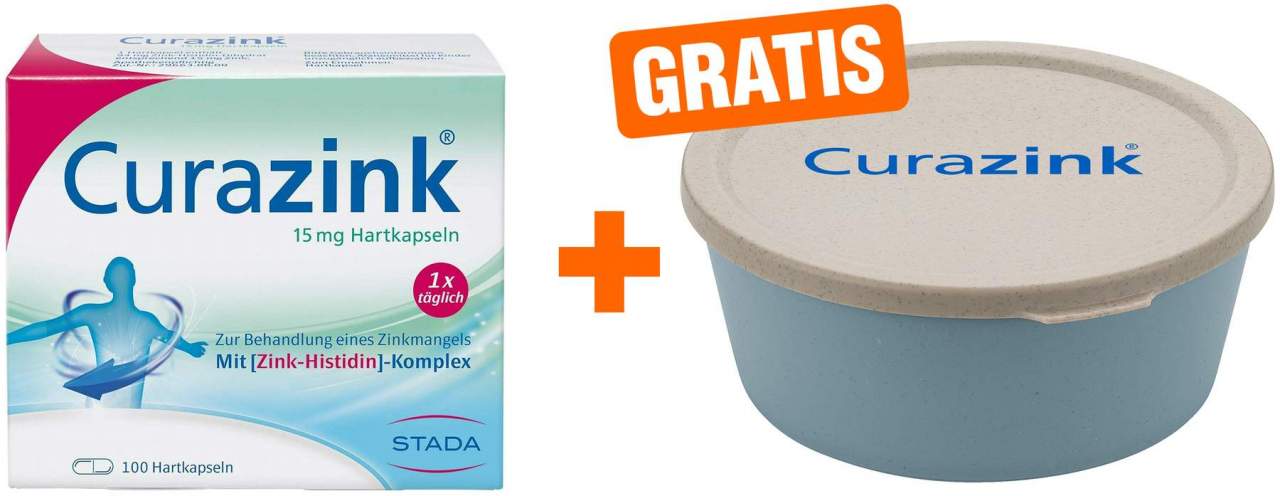 Curazink 100 Kapseln + gratis Müslischale