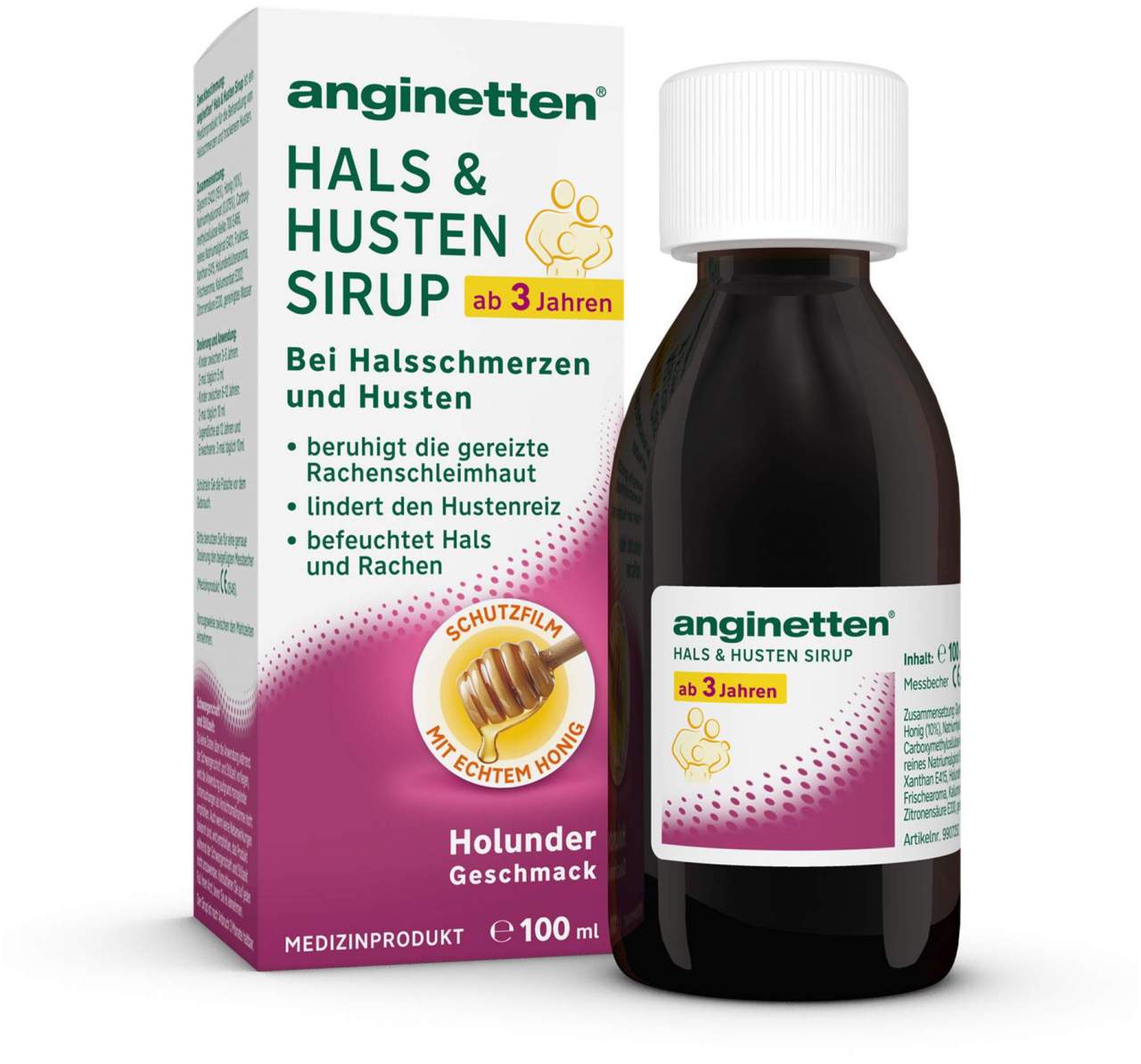 Anginetten Hals & Husten Sirup 100 ml