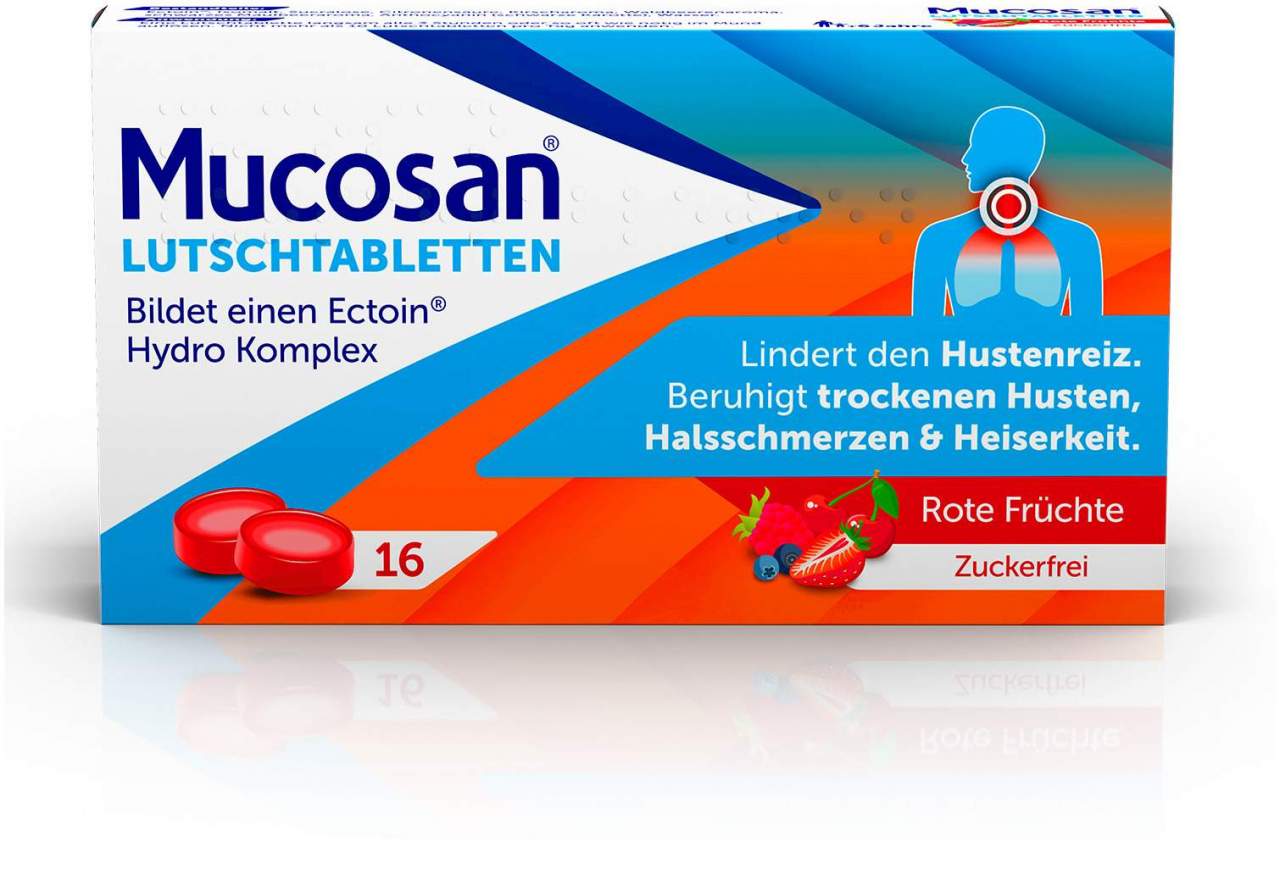 Mucosan rote Früchte 16 Lutschtabletten