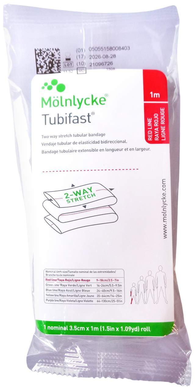 Tubifast 2way Stretch 3,5 cm X 1 M Rot