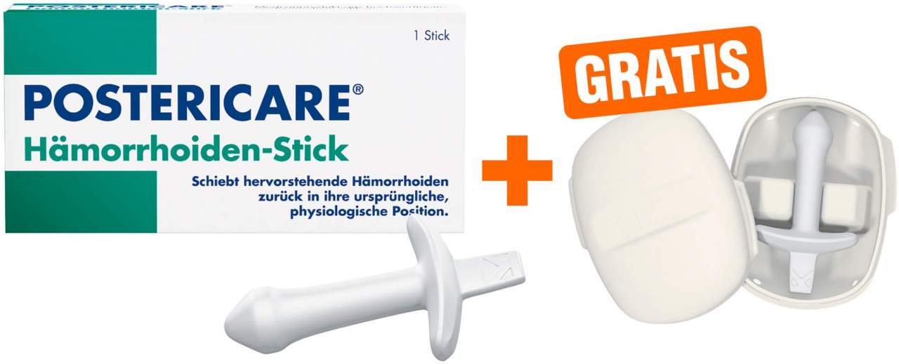 Postericare Hämorrhoiden-Stick 1 Stück + gratis Case 1 Stück