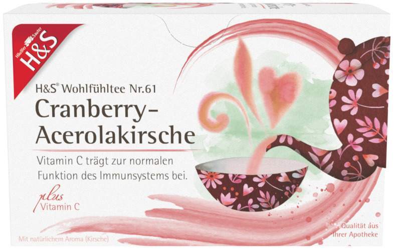 H&S Cranberry-Acerolakirsche Mit Vitamin C 20 Filterbeutel