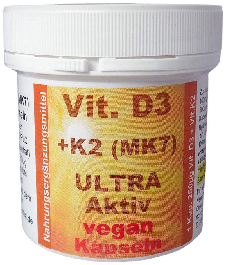 Vit.D3+k2 Ultra Aktiv 10.000 I.E. 90 Kapseln
