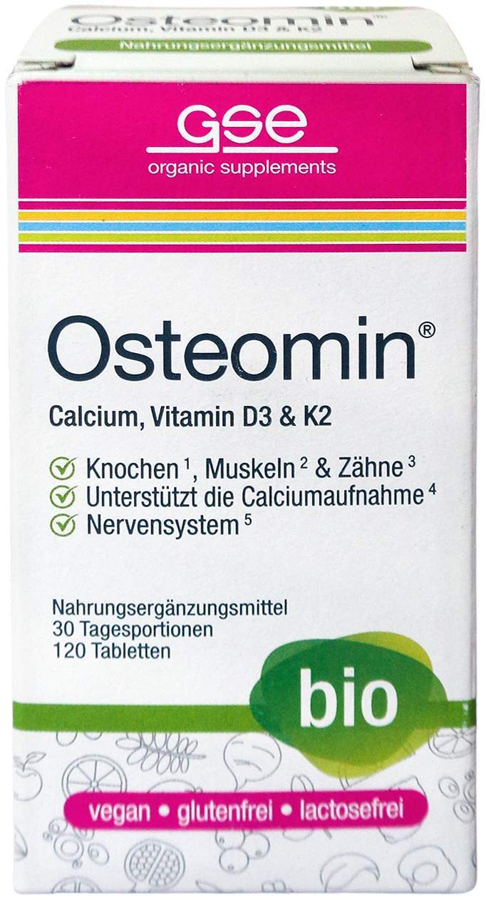 Gse Osteomin Bio Calcium Vitamin D3+k2 Tabletten 120 Stück