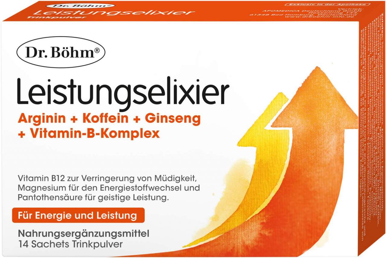 Dr. Böhm Leistungs - Elixier Brausegranulat 14 Beutel