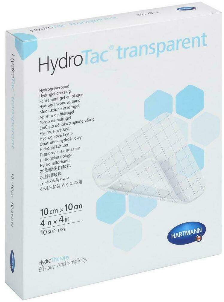 Hydrotac Transparent Hydrogelverb.10x10 cm
