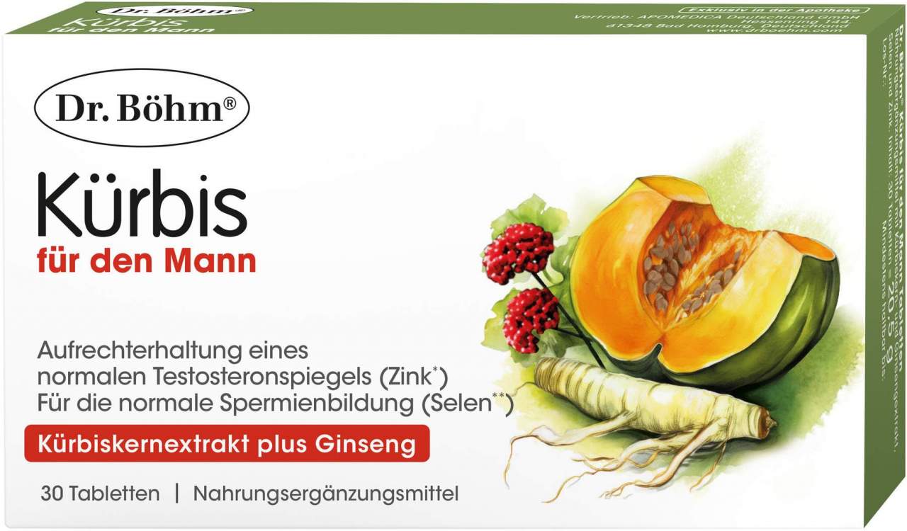 Dr. Böhm Kürbis Für den Mann 30 Tabletten