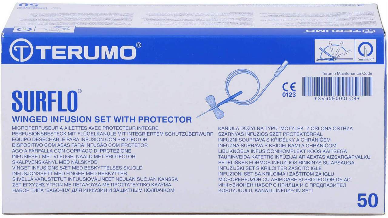 Surshield Surflo Sicherheitsperf. Besteck 21 G Grün 50 Stück