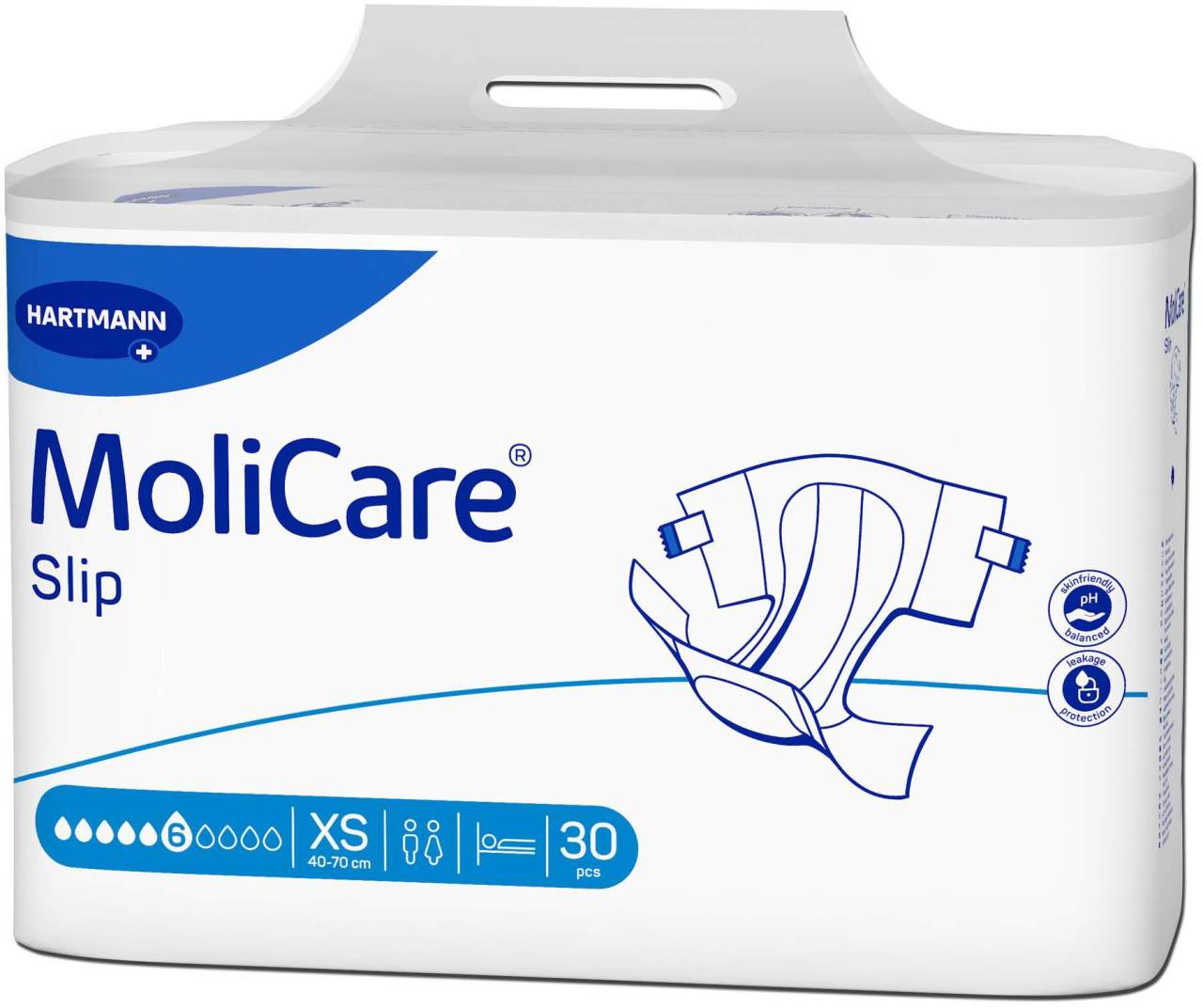 Molicare Slip 6 Tropfen Gr.Xs 30 Stück
