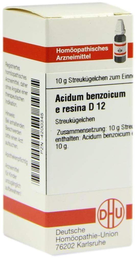 Dhu Acidum Benzoicum E Resina D12 10 G Globuli
