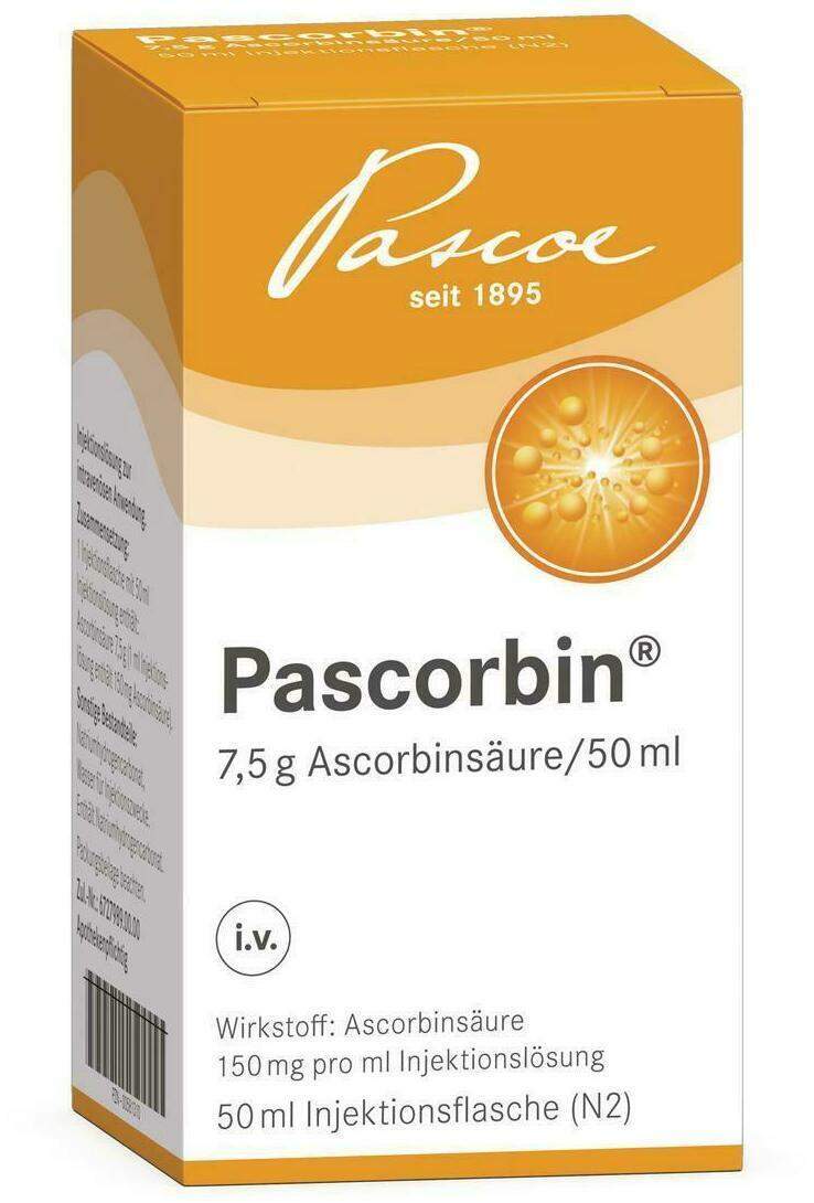 Pascorbin Injektionslösung Injektionsflasche 20 X 50 ml