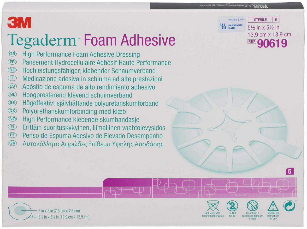 Tegaderm Foam Adhesive 13,9 cm Rund 90619