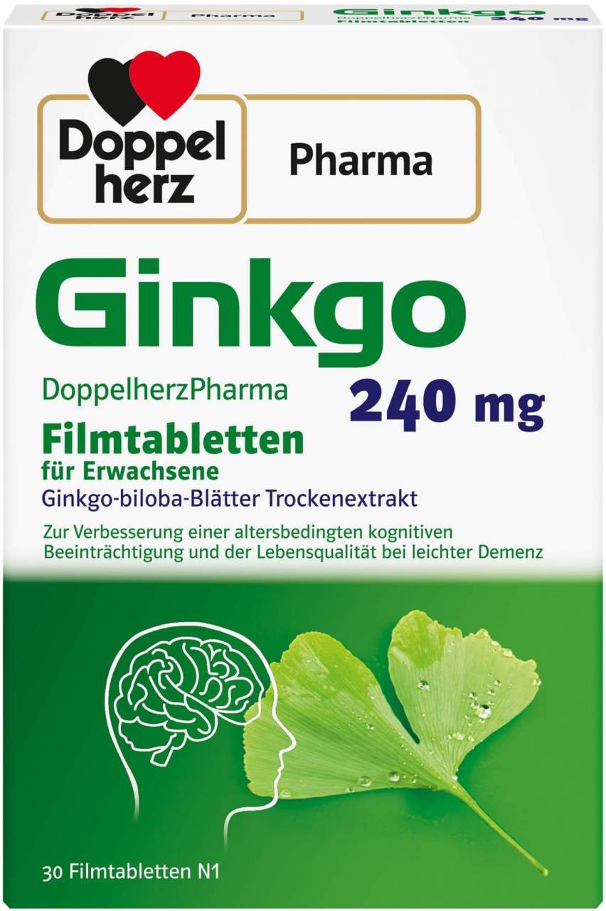 Ginkgo DoppelherzPharma 240 mg 30 Filmtabletten